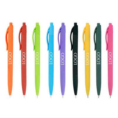 Sleek Rubberized Soft Touch Ballpoint Click Pen